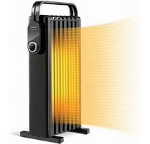 1500W Electric Space Heater Oil Filled Radiator Heater With Foldable Rack