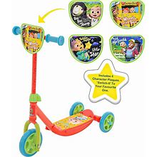 Cocomelon Switch It Multi Character Tri-Scooter Ride On 3 Wheel Outdoor Toy New