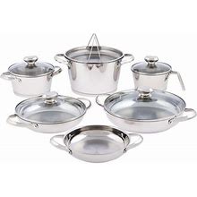 Wolfgang Puck 11-Piece Stainless Steel Cookware Set