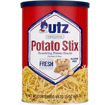 Utz Quality Foods Original Shoestring Potato Stix, 15 Oz. Cans (2-Pack)