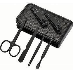 6Pcs Manicure Set Nail Clippers Kit Stainless Steel Nail Clipping Tools Portable Travel Grooming Kit