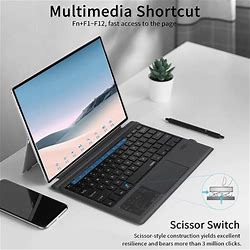 Rapoo XK200 Bluetooth Microsoft Surface Pro 7+/Pro 7/Pro 6/Pro 5/Pro 4/Pro 3 Keyboard Case With Trackpad - Detachable Wireless Keyboard Type Cover