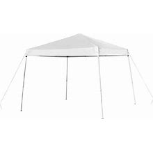 Flash Furniture 8'X8' White Outdoor Pop Up Event Slanted Leg Canopy Tent With Carry Bag