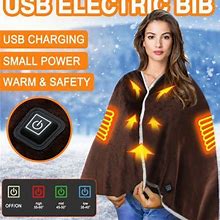 Sueyeuwdi Electric Blanket Heated Blanketthrow Electric Blanke 3 Stage Usb Heated On Shoulder Temperature Cold Home Textiles Room Decor Home Decorbrow