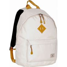 Everest Stylish Vintage Backpack Book Bag Padded Mesh Shoulder Strap, Beige