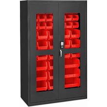Access Control Cabinet - 48 X 24 X 78", 48 Red Bins - ULINE - H-9015R
