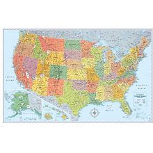 Rand Mcnally Signature Edition U.S. Wall Map - Laminated Rolled