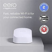 Amazon Eero High-Speed Wifi 6 Router And Booster | Supports Speeds Up To 900 Mbps | Works With Alexa, Built-In Zigbee Smart Home Hub | Coverage Up To