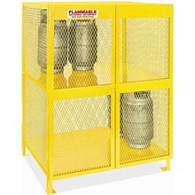 Vertical Gas Cylinder Cabinet - Assembled, 12 Cylinder Capacity - ULINE - H-3119