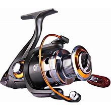 Sougayilang Spinning Fishing Reels With Left/Right Interchangeable Collapsible Wood Handle Powerful Metal Body 5.2:1/5.1:1 Gear Ratio Smooth 11BB