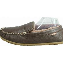 L.L. Bean Shoes | Ll Bean Moosehide Brown Leather Wicked Good Venetian Slippers Size 12 m | Color: Brown | Size: 12