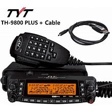 TYT TH-9800 PLUS 50W Quad Band Transceiver Mobile Radio With Programming Cable