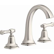 KOHLER Florez Vibrant Polished Nickel Widespread 2-Handle Watersense Bathroom Sink Faucet With Drain | R27819-4D-SN