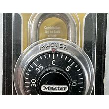 VINTAGE Master Combination Padlock (No. 1500-D) Stainless Steel Case