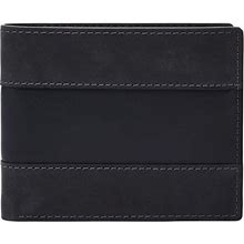Fossil Men's Leather Bifold Wallet With Flip ID Window For Men