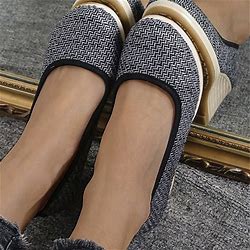 Women's Heels Wedge Heels Espadrilles Comfort Shoes Outdoor Daily Summer Wedge Heel Round Toe Elegant Casual Comfort Canvas Loafer Solid Color White F