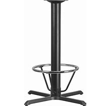 Flash Furniture XU-T3333-BAR-4CFR-GG 42"H Bar Height Table Base For 36" Round/Square Table Tops - Cast Iron, Black