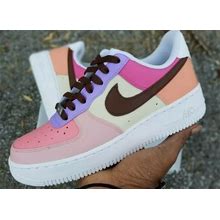 Nike Air Force One Custom Size 7.5 Women. Nike. Multicolor. Athletic Shoes.