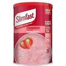 Slimfast Strawberry Flavour Shake Powder 584G - 16 Servings Meal Replacement