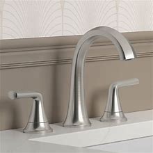 KOHLER Desette Brushed Nickel Widespread 2-Handle Watersense Bathroom Sink Faucet With Drain | R27213-4D-BN