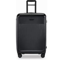 Briggs & Riley Sympatico Hardside Large Spinner Luggage, Matte Black, 27-Inch Checked