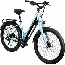 Schwinn Adult Coston 27.5" DX Step-Thru Electric Hybrid Bike | L/XL | Men's | Bikes | Electric Bikes | Electric Bikes | Unisex Electric Bikes