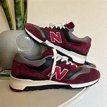 New Balance Shoes | New Balance 997 Burgundy M997 Made In Usa - Size 10.5 Men | Color: Gray/Red | Size: 10.5